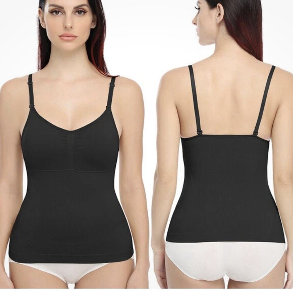 Shapermint Women's All Day Every Day Scoop Neck Cami Black Size Large NWT